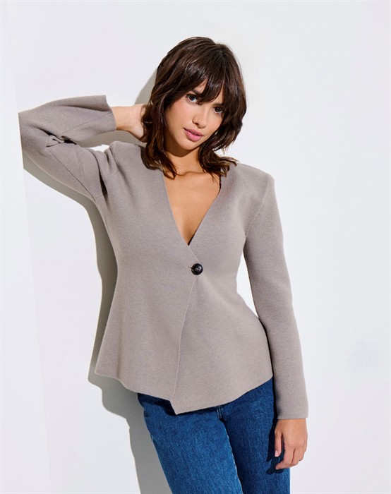 OnlMyera Life One Button Cardigan